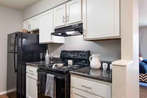 Model Unit Kitchen at Stone Canyon Apartments in Shreveport, LA